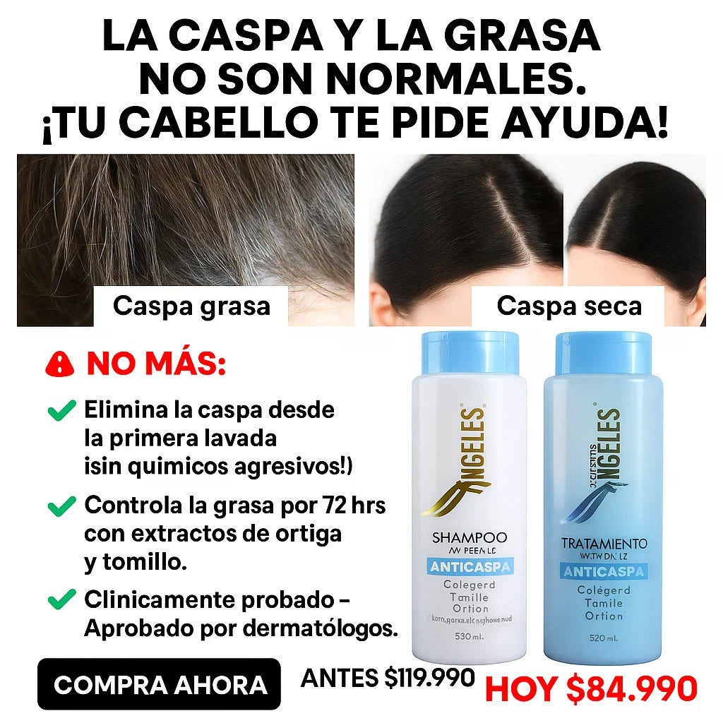 Descubre el tratamiento que Elimina el hongo de la caspa Desde la Primera Lavada 🌿✨