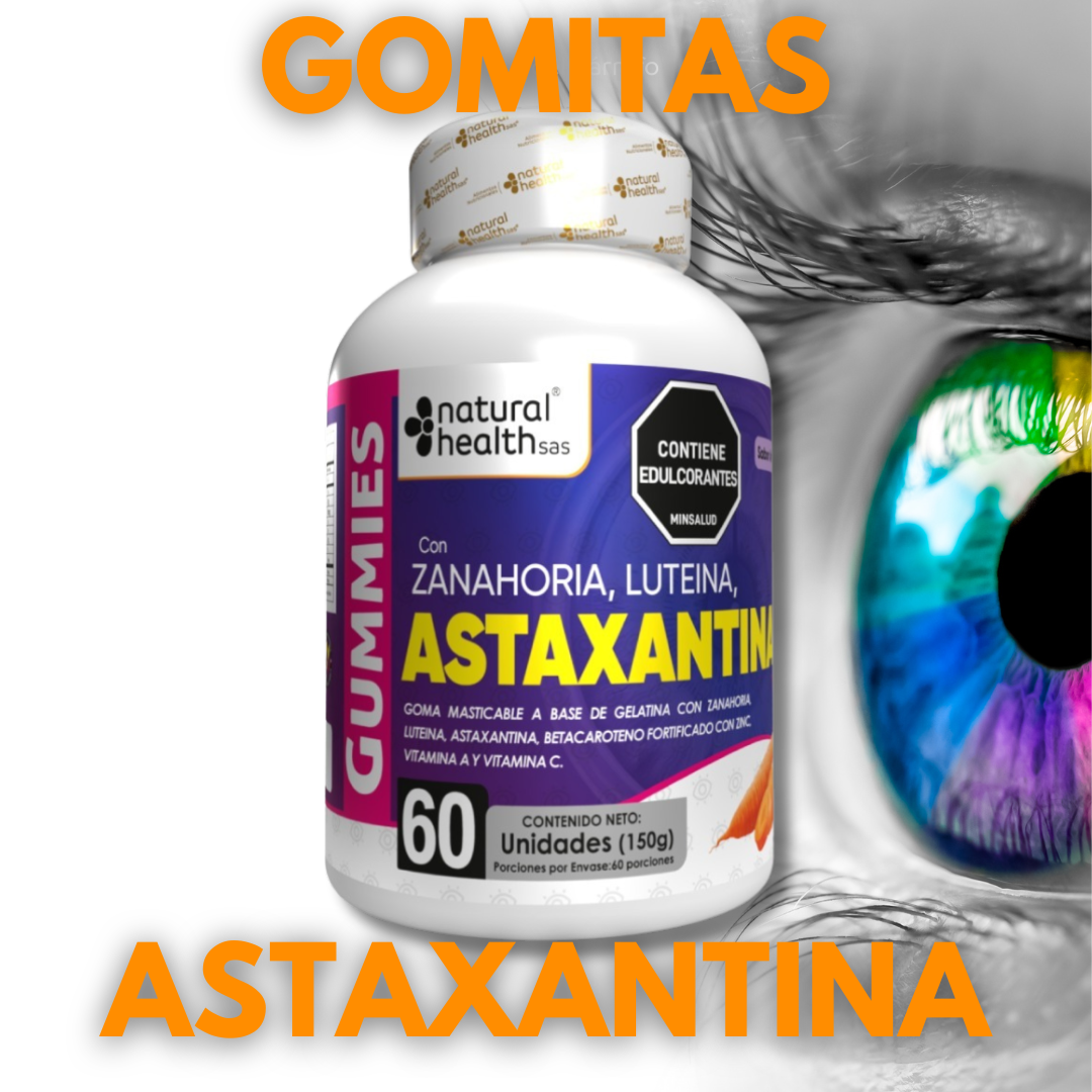 Astaxantina-Antioxidante Natural. 60 Cápsulas