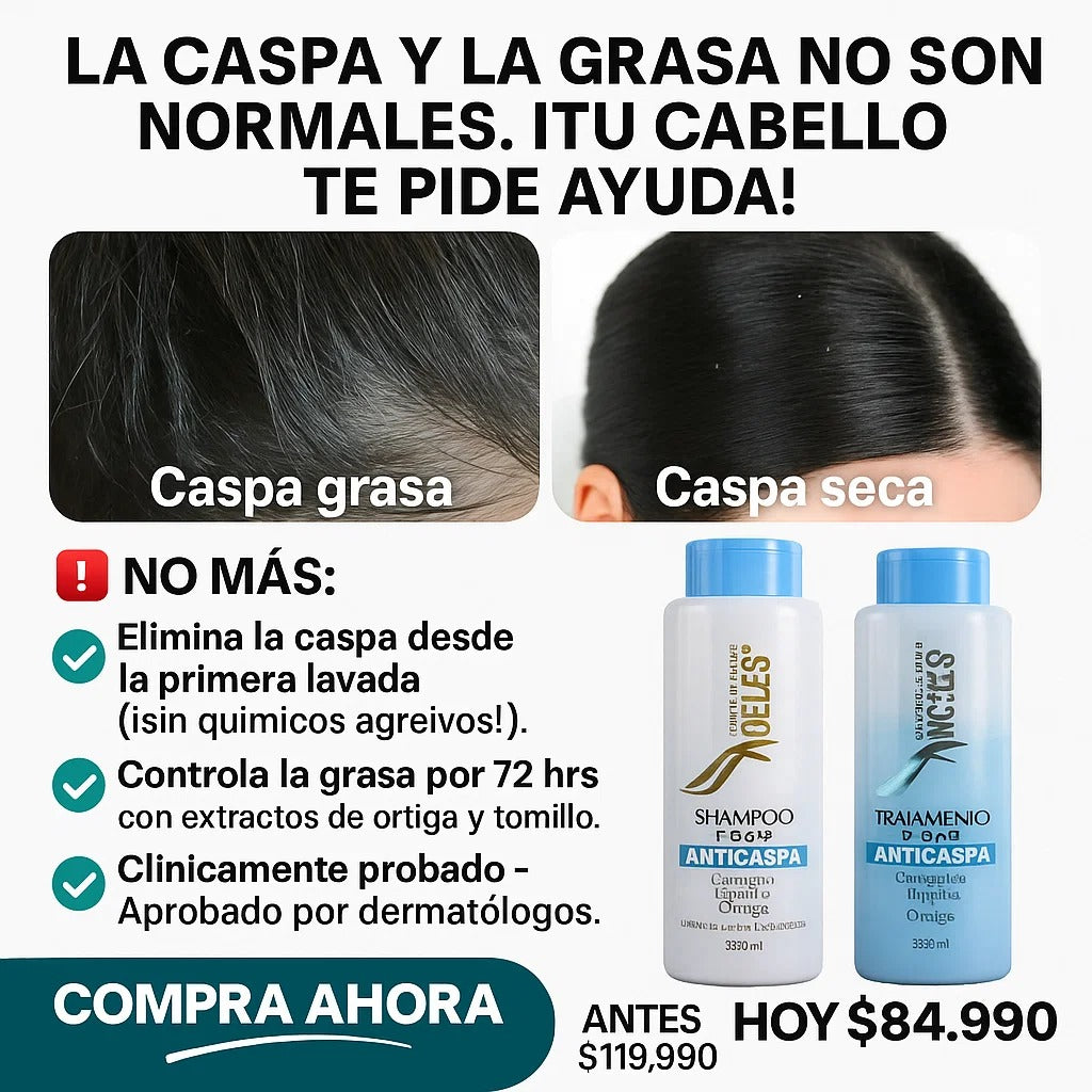 Descubre el tratamiento que Elimina el hongo de la caspa Desde la Primera Lavada 🌿✨