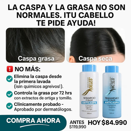 Descubre el tratamiento que Elimina el hongo de la caspa Desde la Primera Lavada 🌿✨