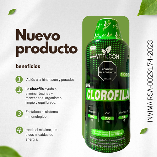 ✨Desbloquea el Poder de la Clorofila Líquida: La Solución Natural a Tus Problemas de Salud  ✨